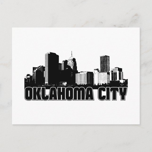 Oklahoma City Skyline Postcard (Front)