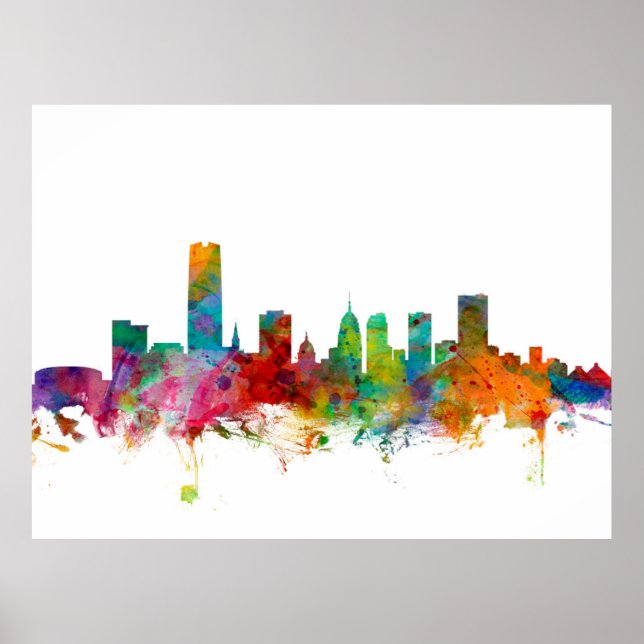 Oklahoma City Skyline Poster (Front)