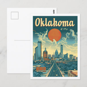 Oklahoma City USA Famous Travel Place Postcard
