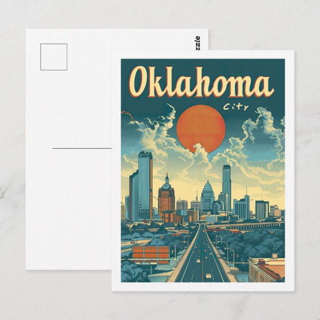 Oklahoma City USA Famous Travel Place Postcard (Front/Back)
