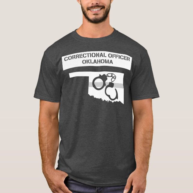 Oklahoma Correctional Officer Thin Grey Line T-Shirt (Front)