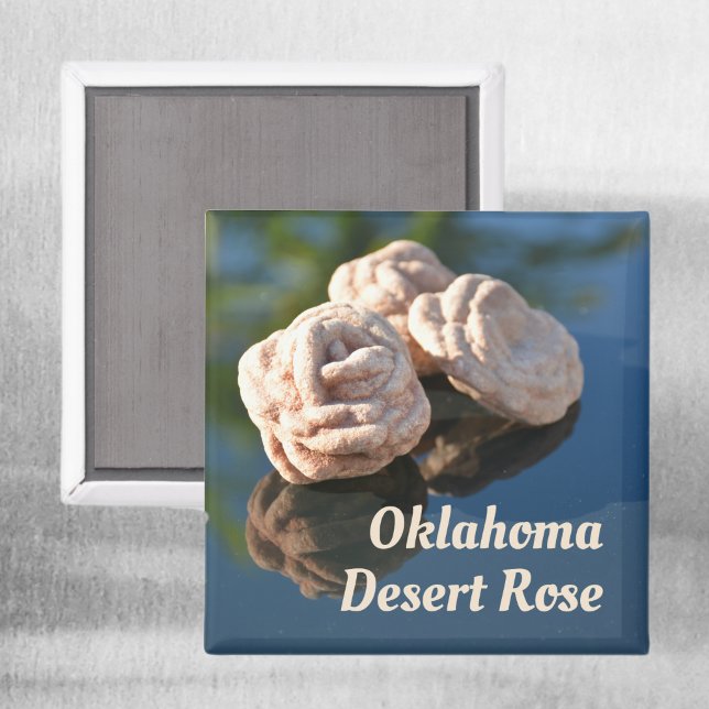 Oklahoma Desert Rose Sand Quartz Rock Magnet (Creator Uploaded)