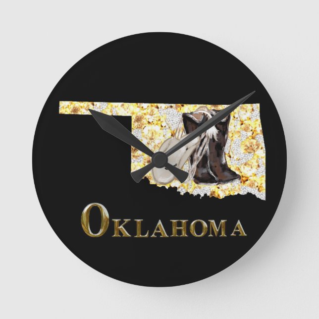 OKLAHOMA DREAM! ROUND CLOCK (Front)