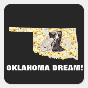 OKLAHOMA DREAM! SQUARE STICKER