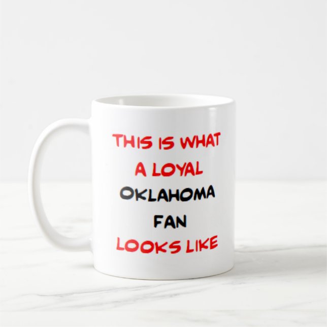 oklahoma fan, loyal coffee mug (Left)