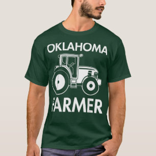 Oklahoma Farmer Vintage  Men Tractor Farm Local Fo T-Shirt