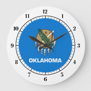 Oklahoma flag, American state flag Large Clock