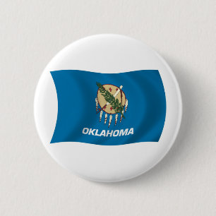 Oklahoma Flag Button