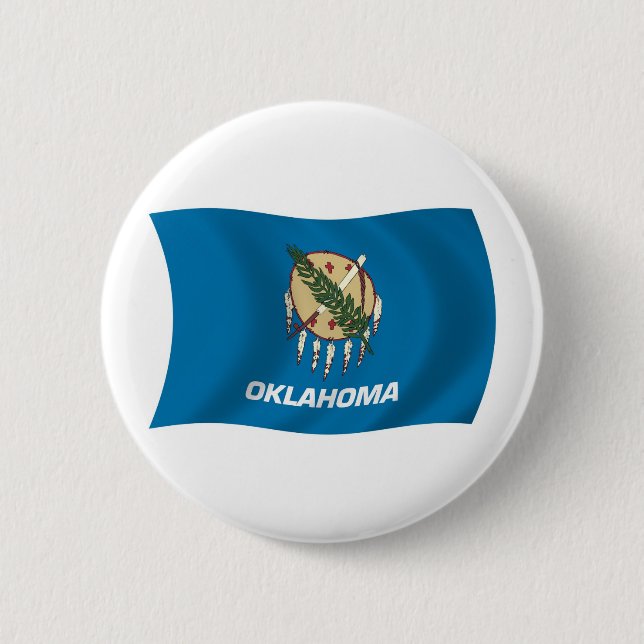 Oklahoma Flag Button (Front)