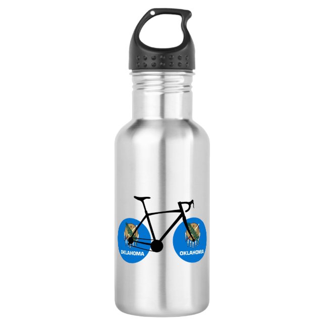 Oklahoma Flag Cycling 532 Ml Water Bottle (Front)