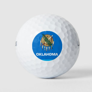 OKLAHOMA FLAG GOLF BALLS