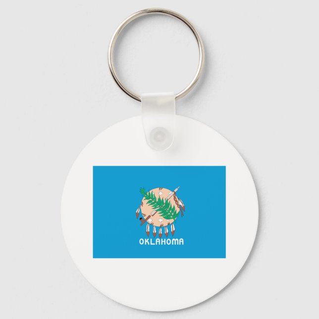 OKLAHOMA FLAG KEY RING (Front)