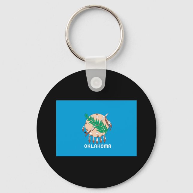OKLAHOMA FLAG KEY RING (Front)