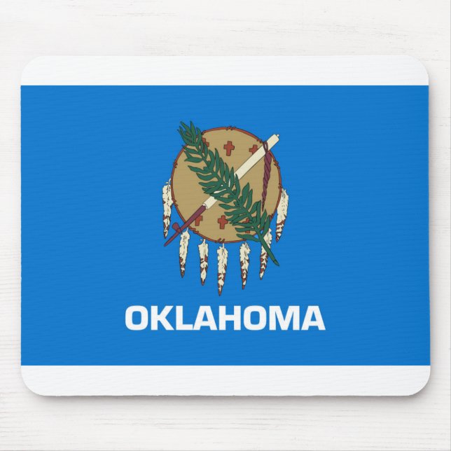 Oklahoma flag mouse mat (Front)
