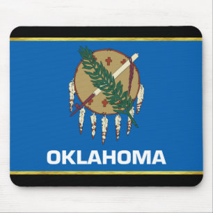 Oklahoma flag mouse mat
