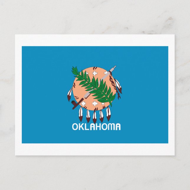 Oklahoma Flag Postcard (Front)