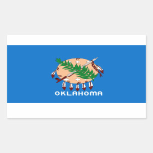 Oklahoma Flag Rectangular Sticker