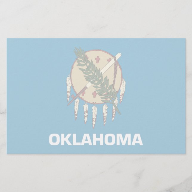 Oklahoma Flag Stationery (Front)