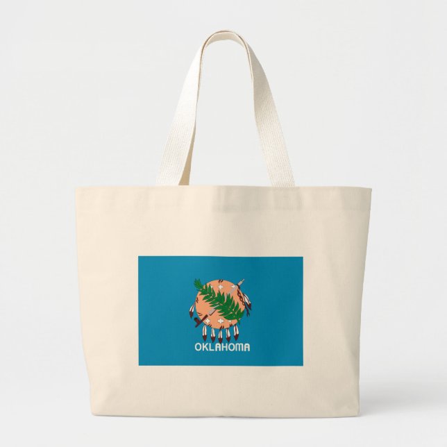 Oklahoma Flag Tote Bag (Front)