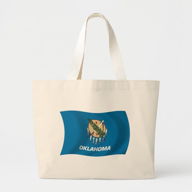 Oklahoma Flag Tote Bag (Front)