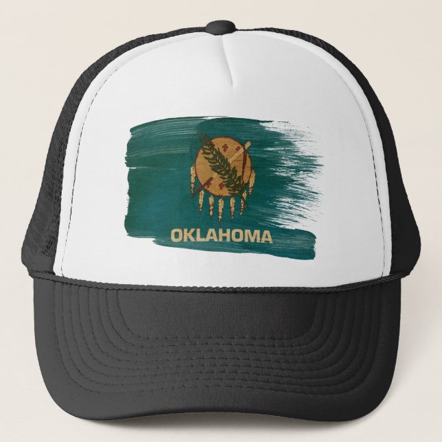 Oklahoma Flag Trucker Hat (Front)