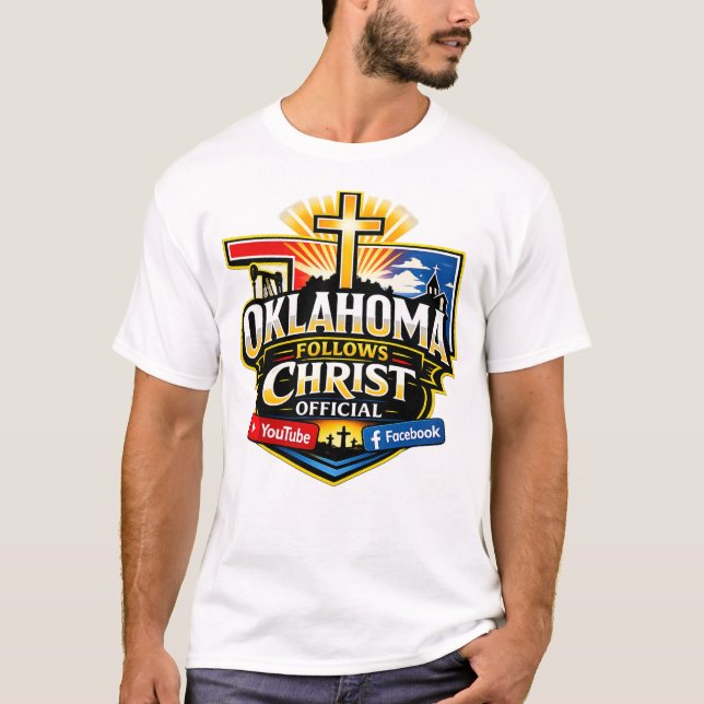 Oklahoma follows Christ official T-Shirt (Front)