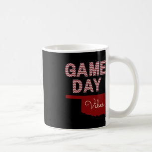 Oklahoma Football Game Day Vibes Fall Tailgate  Coffee Mug