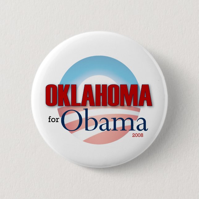 OKLAHOMA for Obama 6 Cm Round Badge (Front)