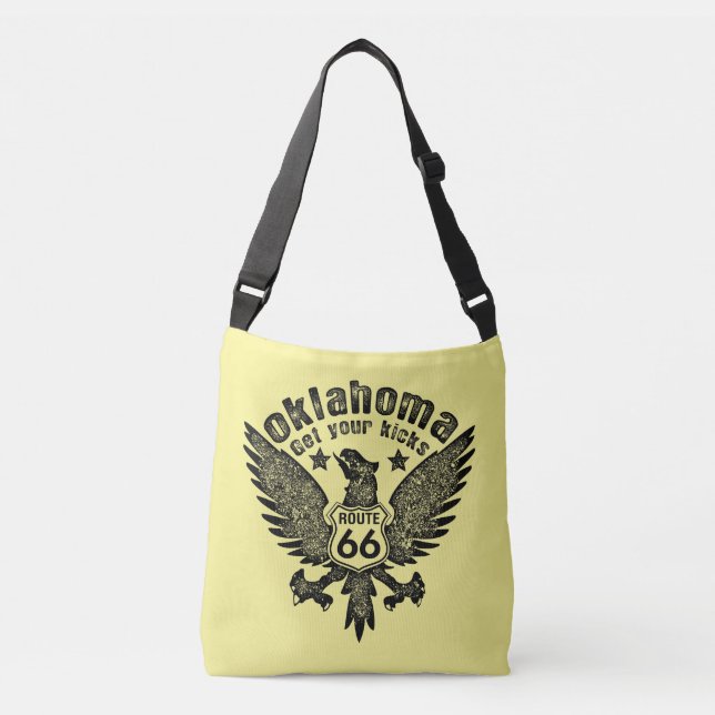 Oklahoma Get Your Kicks Crossbody Bag (Front)