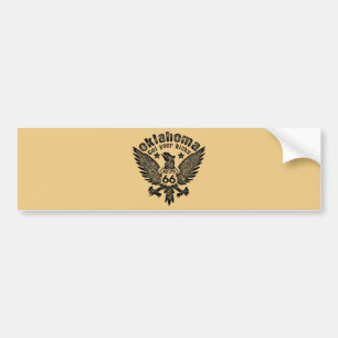 Oklahoma Get Your Kicks Route 66 Bumper Sticker