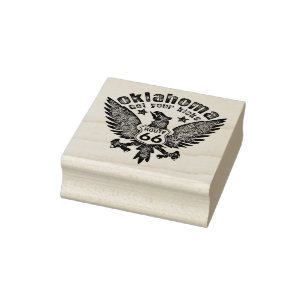 Oklahoma Get Your Kicks Rubber Stamp