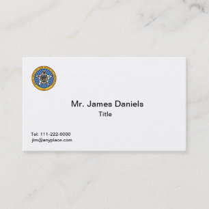 Oklahoma Great Seal Business Card
