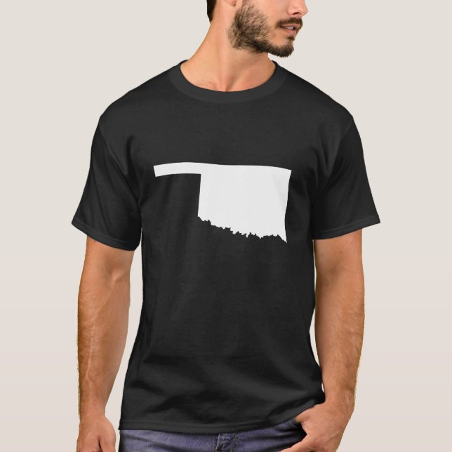 Oklahoma in White and Black T-Shirt (Front)