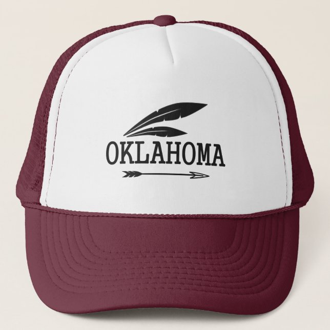 Oklahoma Is An Indian State Trucker Hat (Front)