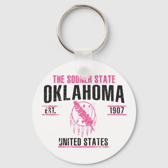 Oklahoma Key Ring (Front)