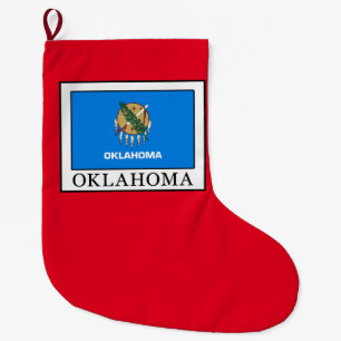 Oklahoma Large Christmas Stocking