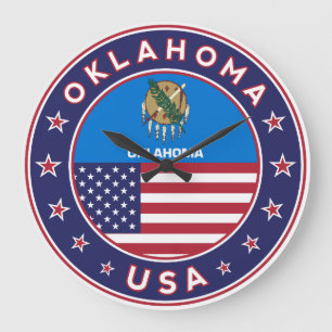 Oklahoma Large Clock