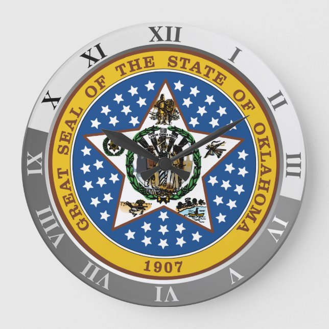 Oklahoma Large Clock (Front)