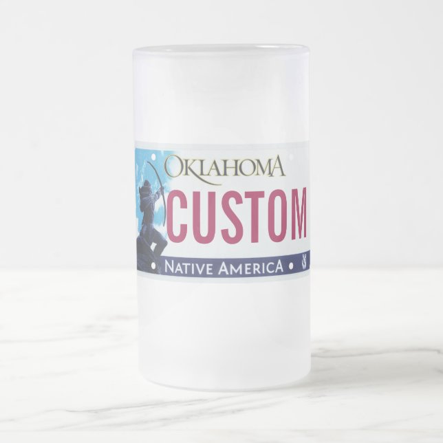 Oklahoma license plate mug (Center)
