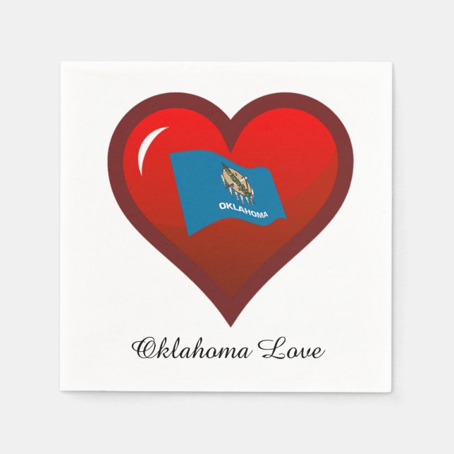 Oklahoma Love Napkin (Front)