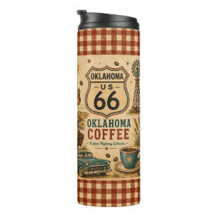 Oklahoma Mother Road Coffee Travel Thermal Tumbler