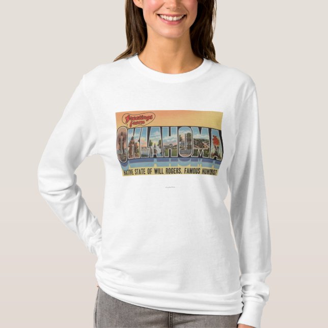 Oklahoma (Native State of Will Rodgers) T-Shirt (Front)