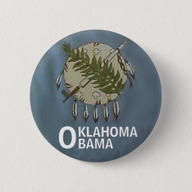 OKLAHOMA OBAMA Button (Front)