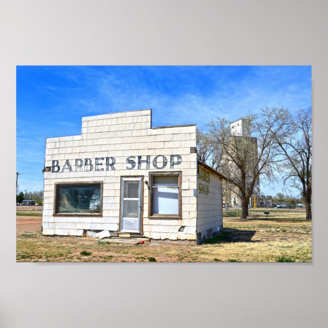 Oklahoma Panhandle Barber Shop Poster (Front)