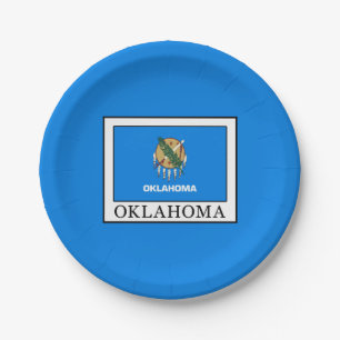 Oklahoma Paper Plate