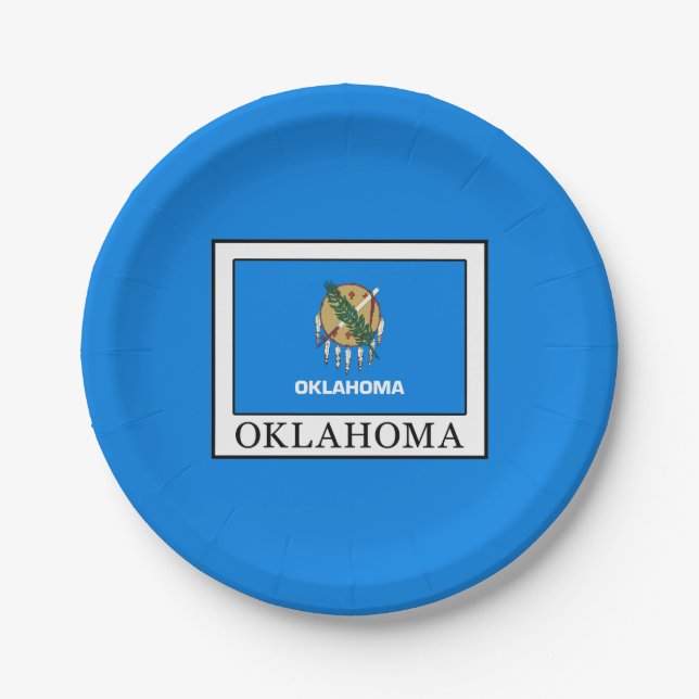 Oklahoma Paper Plate (Front)