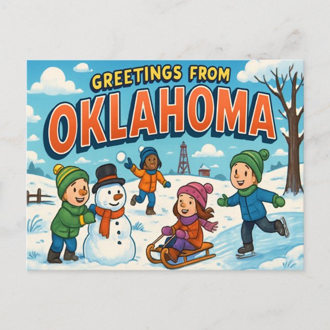 OKLAHOMA Postcard (Front)