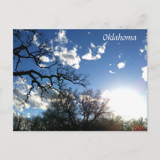 Oklahoma Postcard Blue Skies 1 (Front)