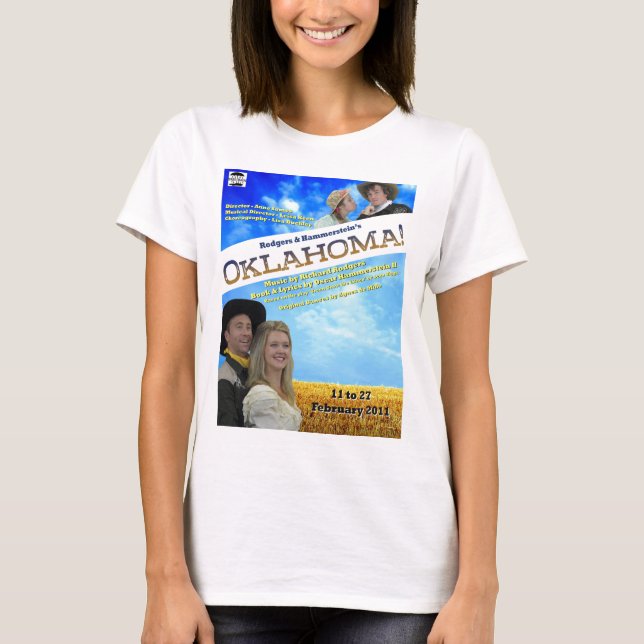 Oklahoma Poster Ladies Shirt (Front)