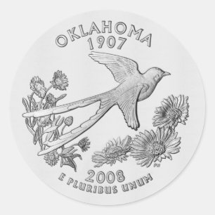 Oklahoma Quarter Sticker